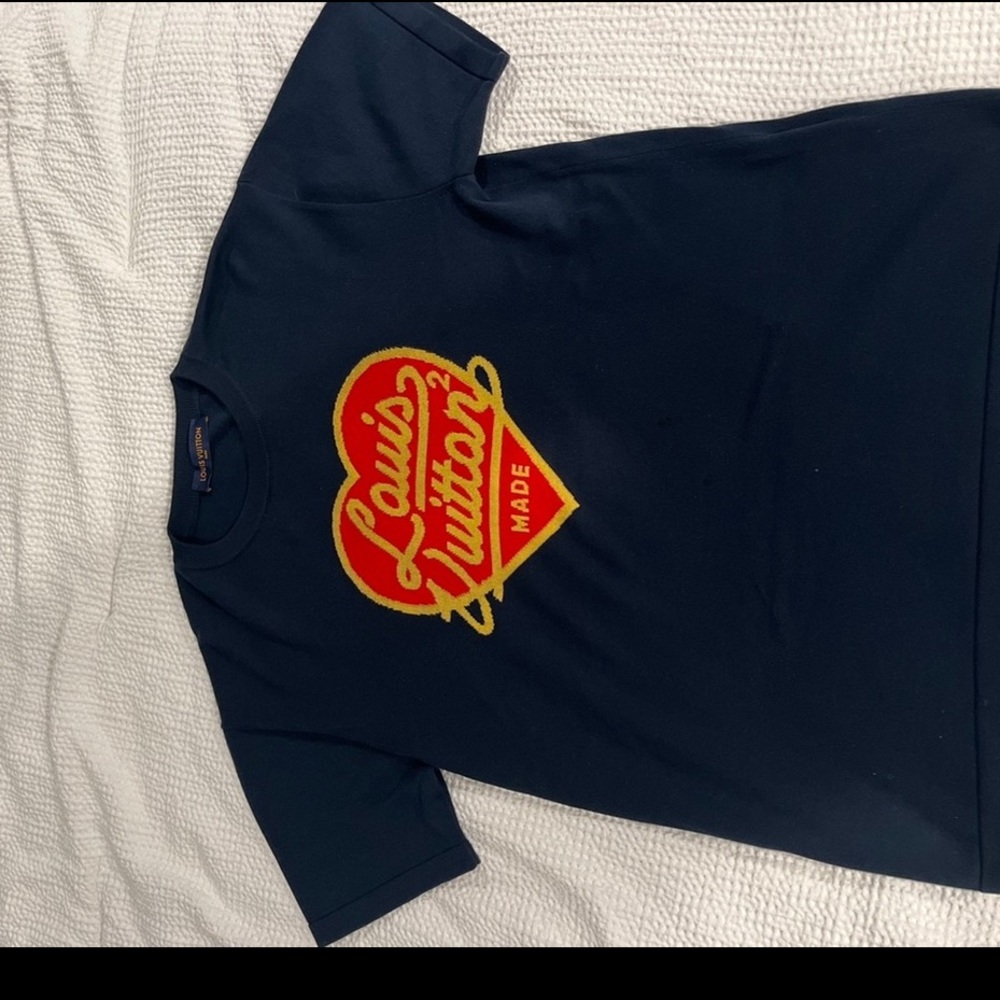 Louis Vuitton Intarsia Jacquard Heart Crewneck